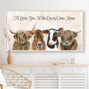 a picture of three cows on a wall