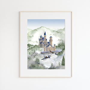 Castle Watercolor Print