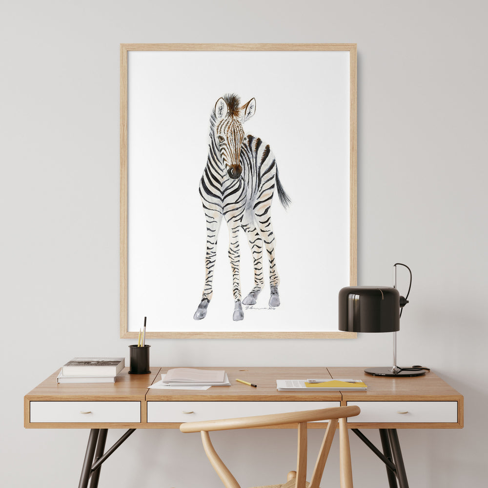 Baby Zebra Nursery Art