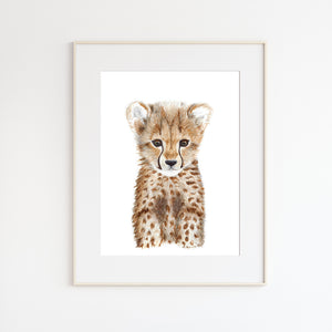 Cheetah Nursery Print