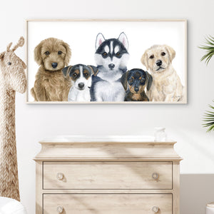Puppy Dog Nursery Print