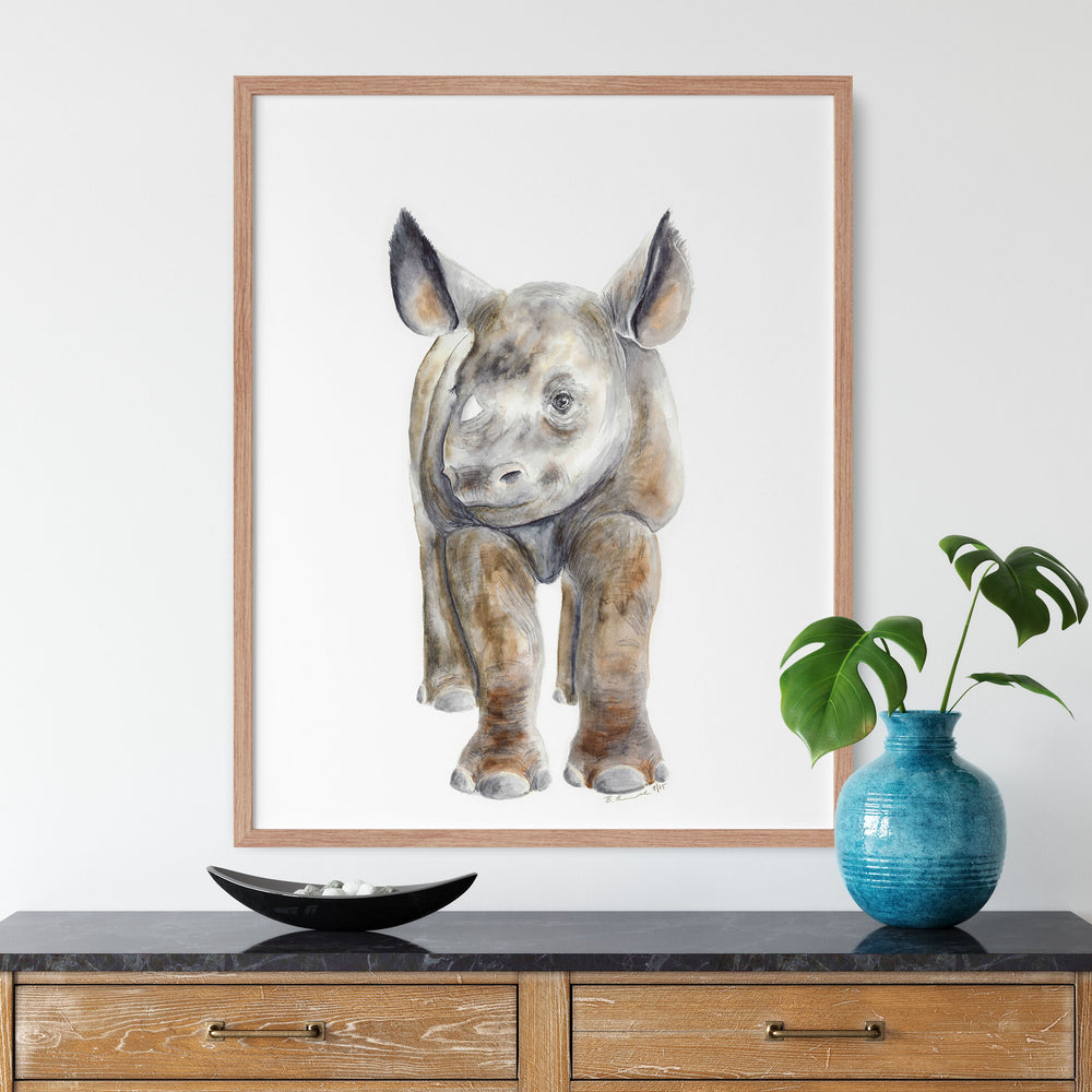 Baby Rhinoceros Wall Art