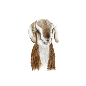 Goat Watercolor Print