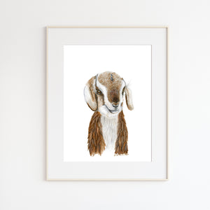 Goat Nursery Print