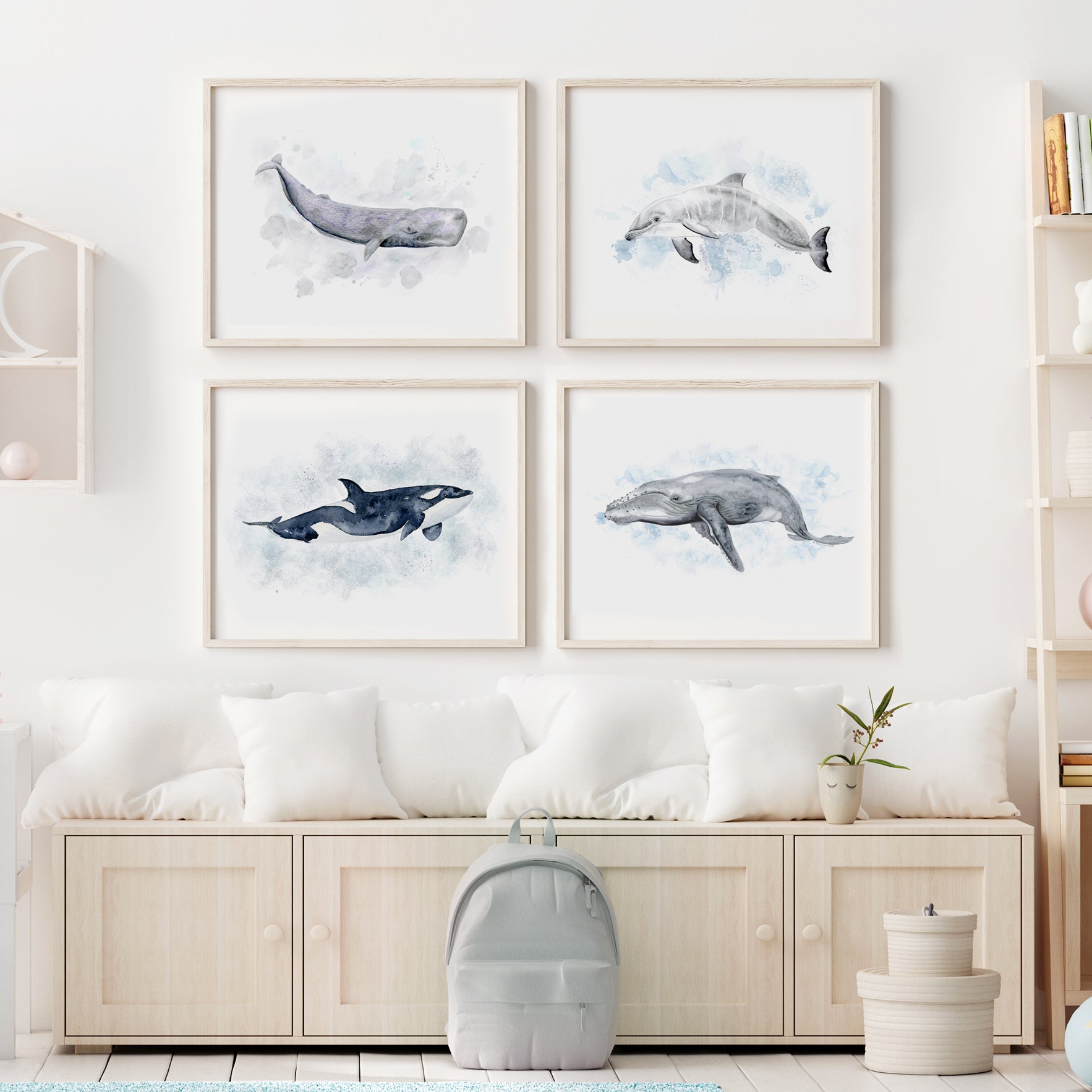 Ocean Animals Wall Art | Sea Life Nursery Decor – Tiny Toes Design