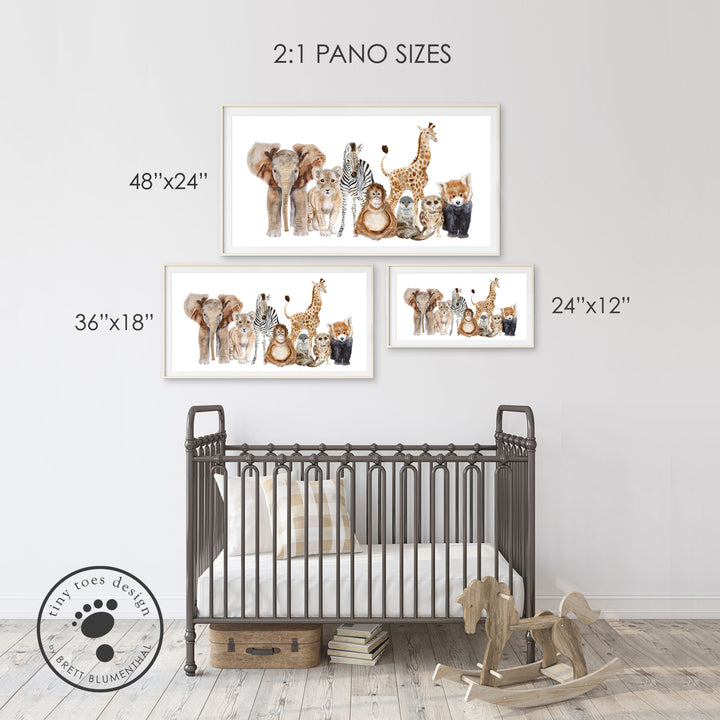 Pano Nursery Art Sizing