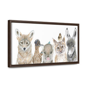 Framed Gallery Wrapped Canvas Southwest Nursery Decor