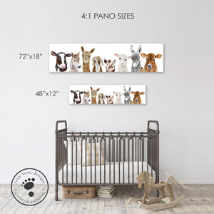 Pano Nursery Art Sizing