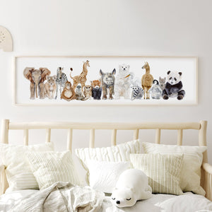 Zoo Animal Baby Room Art