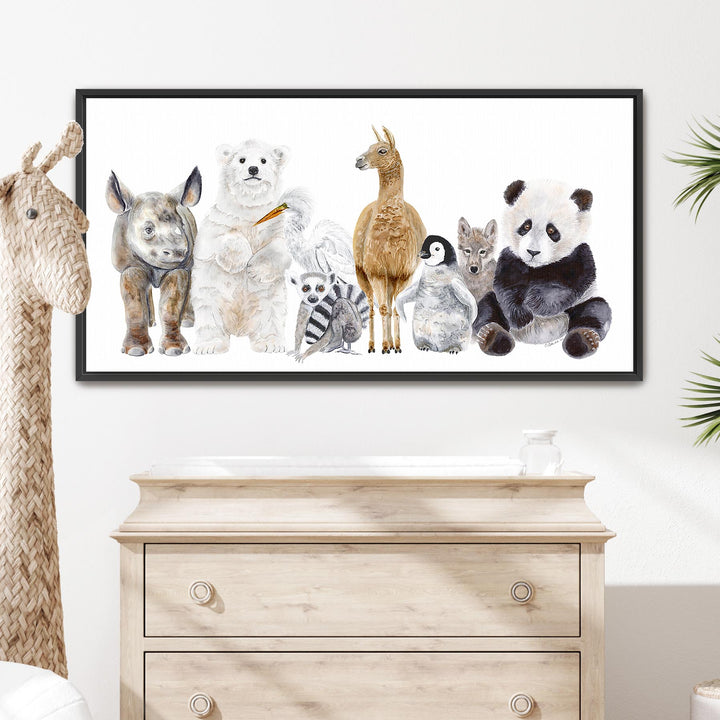 Art de pépinière d’animaux de la faune pour bébés
