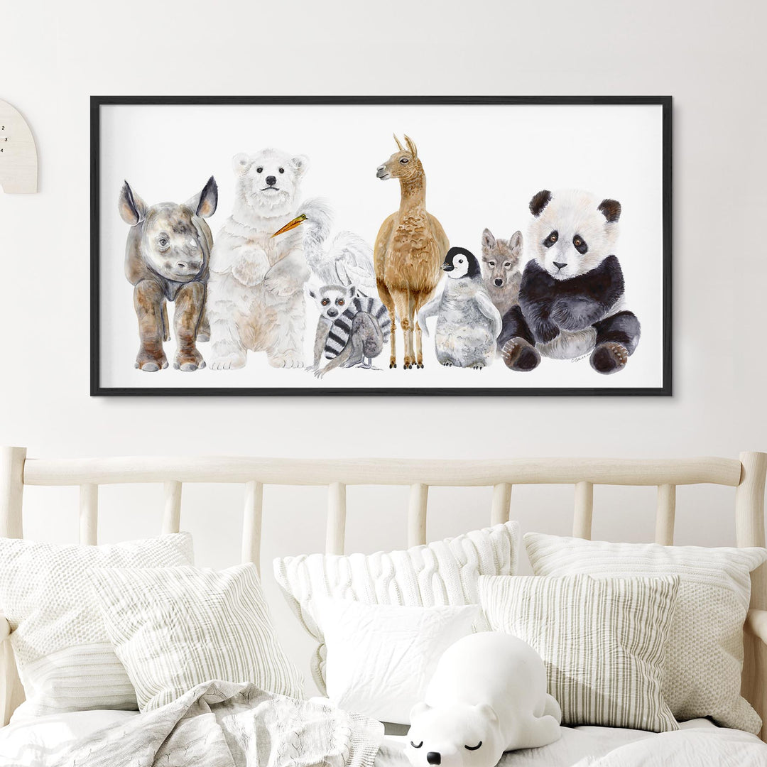 Art de pépinière d’animaux de la faune pour bébés