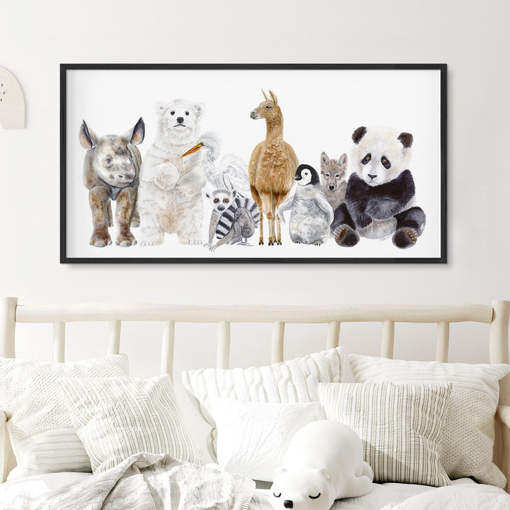 Art de pépinière d’animaux de la faune pour bébés