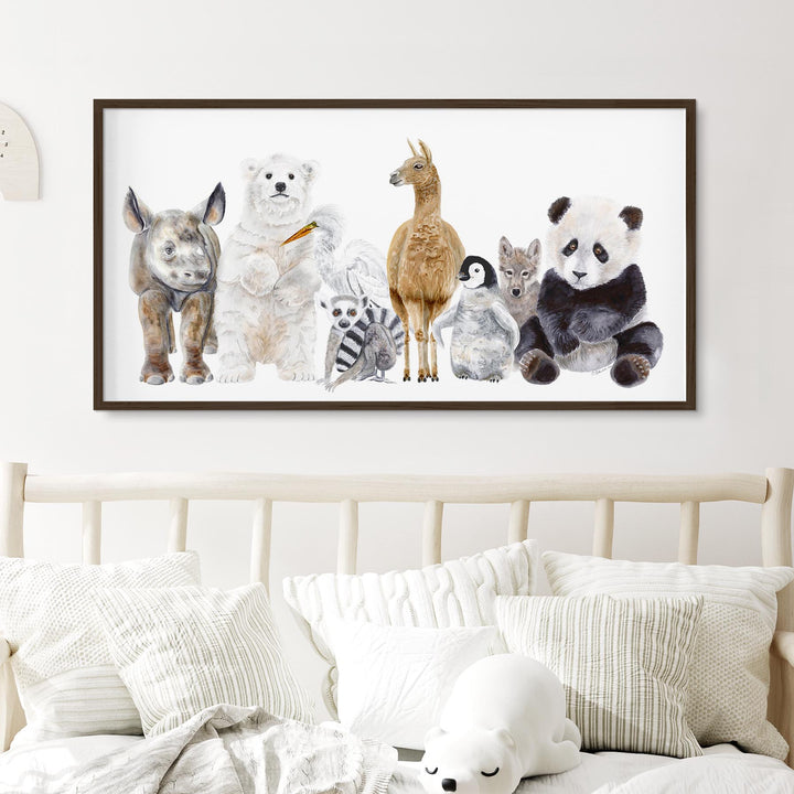 Art de pépinière d’animaux de la faune pour bébés