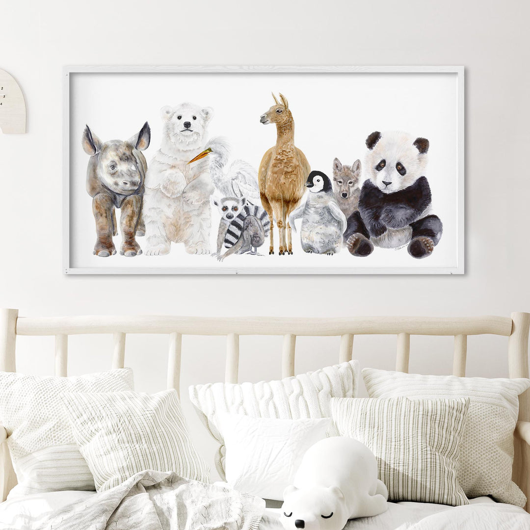 Art de pépinière d’animaux de la faune pour bébés