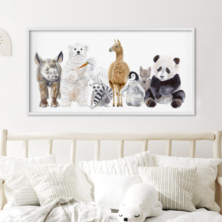 Art de pépinière d’animaux de la faune pour bébés