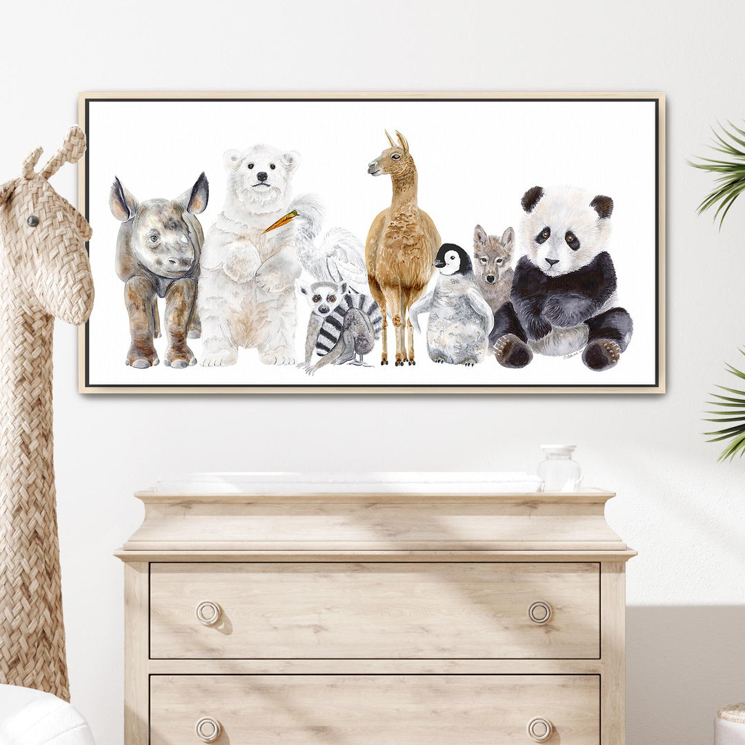 Art de pépinière d’animaux de la faune pour bébés