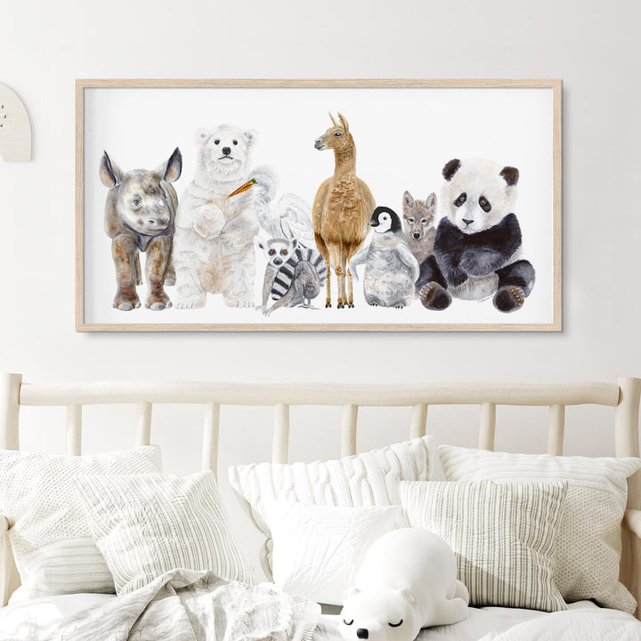 Art de pépinière d’animaux de la faune pour bébés