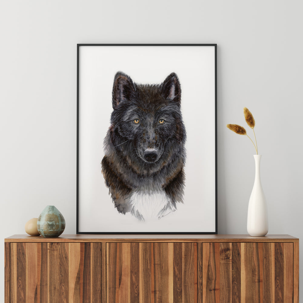 Black Wolf - Tiny Toes Design