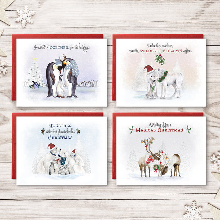 Holiday Animal Family Card Set