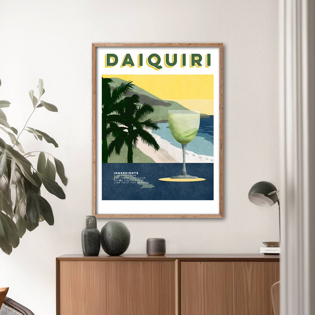 Daiquiri Cocktail Poster