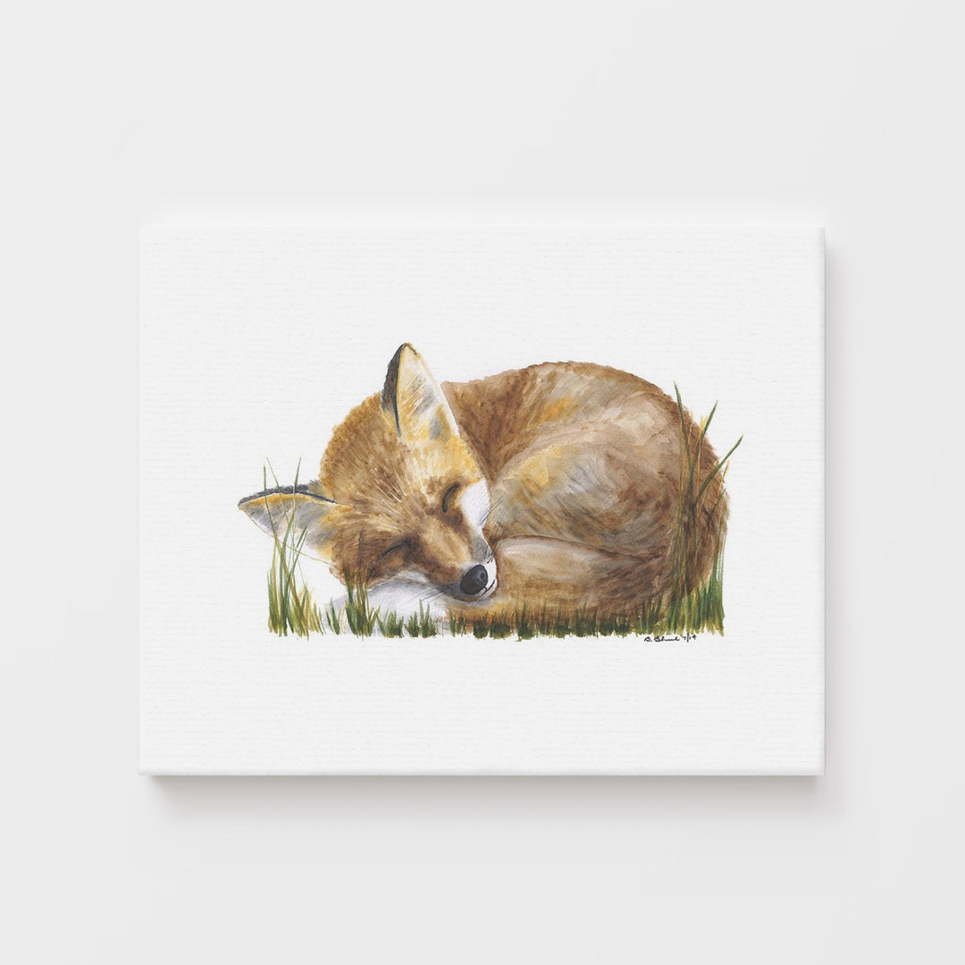 Sleeping Baby Fox - Tiny Toes Design