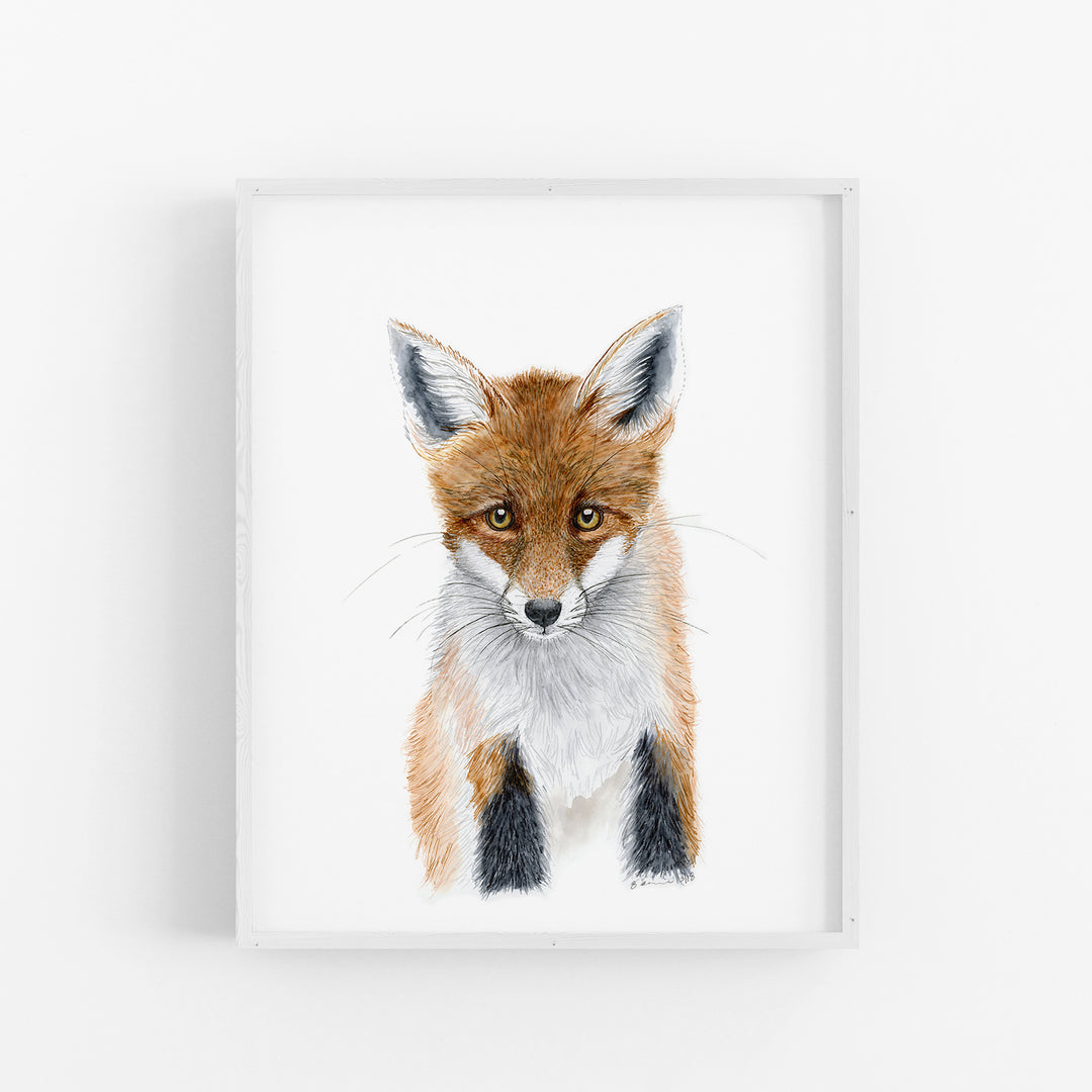 Baby Fox Print - Tiny Toes Design