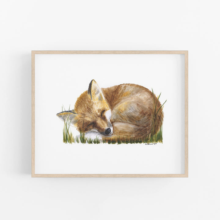 Sleeping Baby Fox - Tiny Toes Design