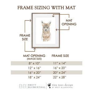 Frame Sizing for Nursery Decor