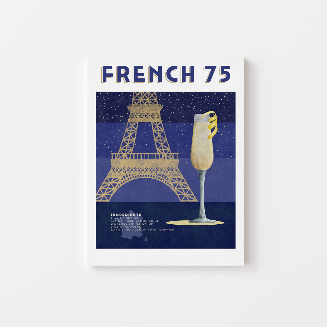 French 75 Canvas Wall Art