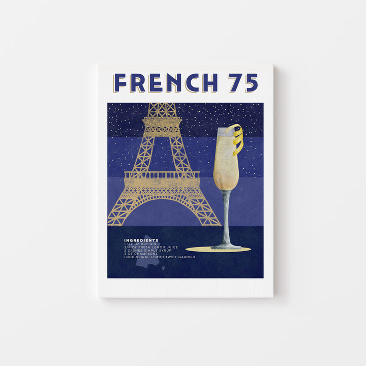 French 75 Canvas Wall Art
