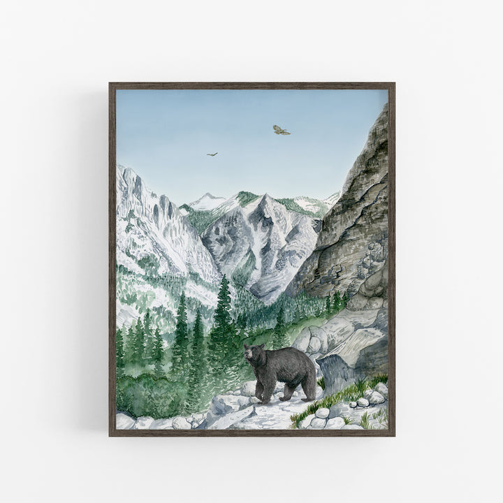 Kings Canyon National Park Poster - Tiny Toes Design