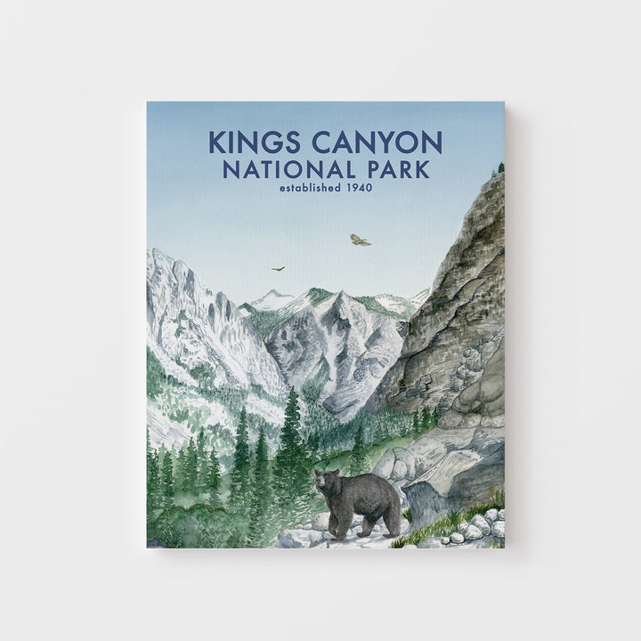 Kings Canyon National Park Poster - Tiny Toes Design