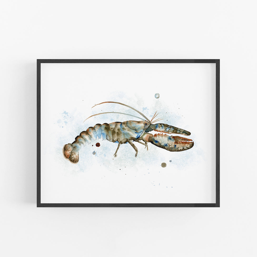 Lobster Watercolor Print - Tiny Toes Design