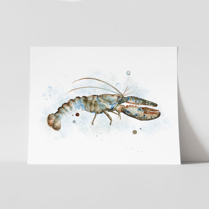 Lobster Watercolor Print - Tiny Toes Design