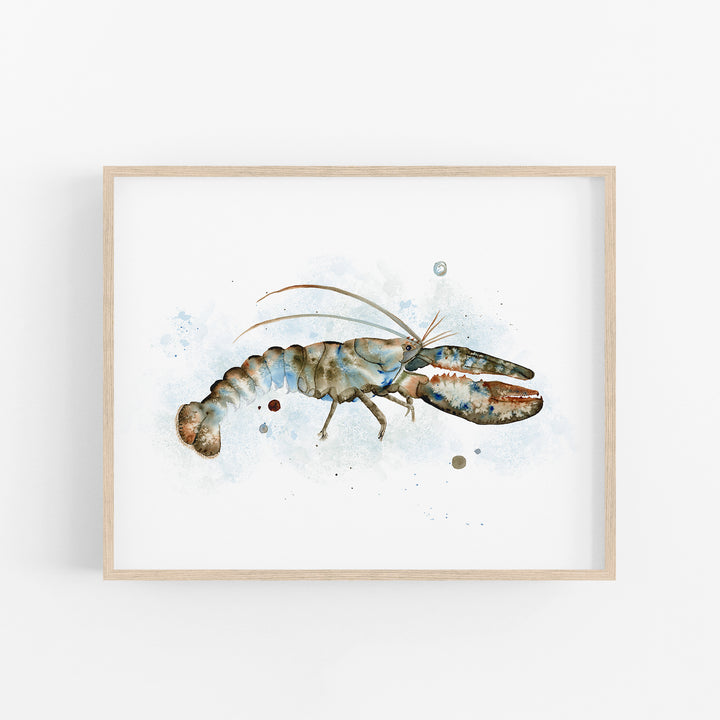 Lobster Watercolor Print - Tiny Toes Design