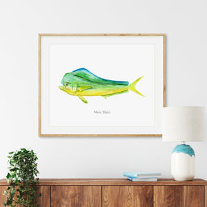 Mahi Mahi Watercolor Print