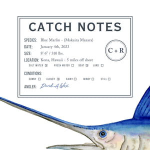 Catch Notes on Custom Fish Mount