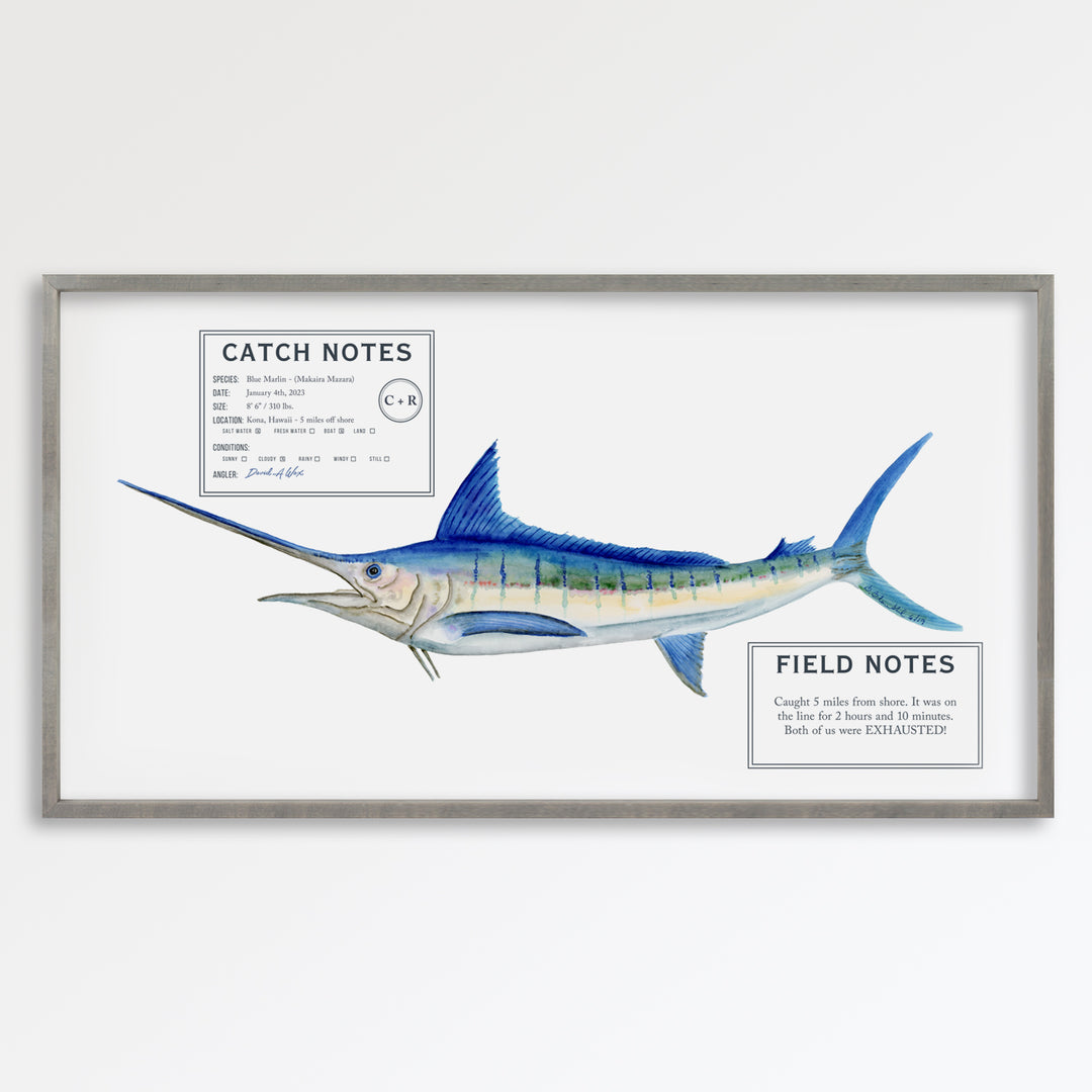 Custom Fishing Trip Memorabilia