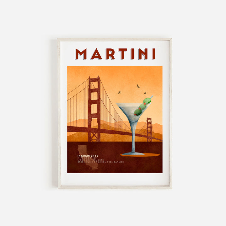 Martini Cocktail Poster