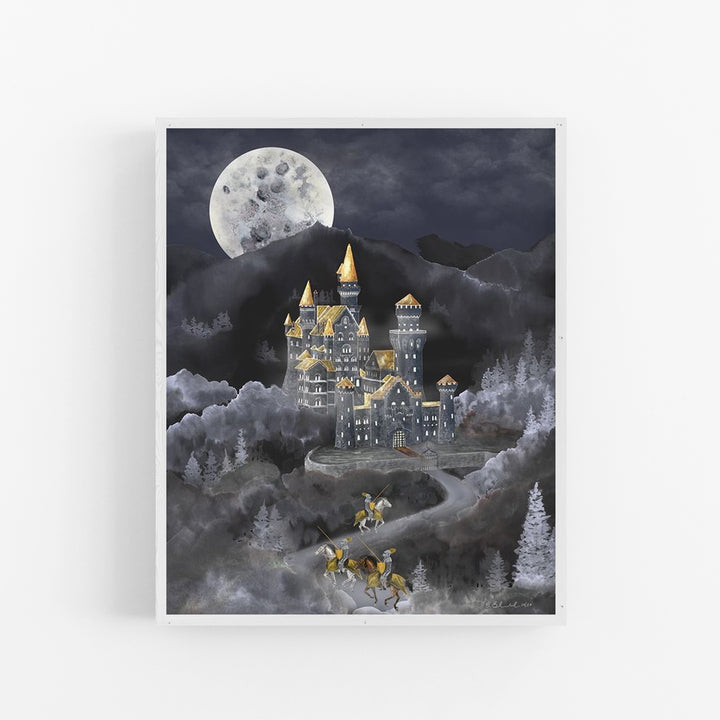Night at the Castle Kid's Room Decor - Vertical Orientation - Tiny Toes Design