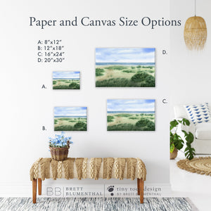 Coastal Decor Landscape Size Options