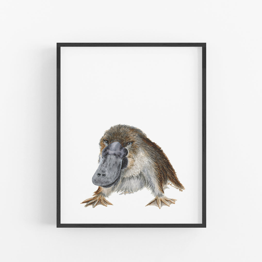 Baby Platypus Print Australian Animal Nursery Decor – Tiny Toes