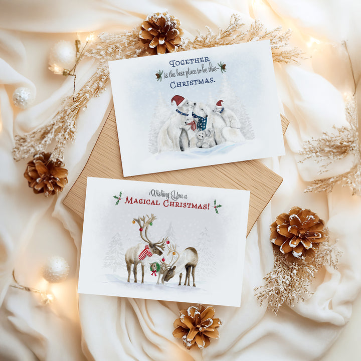 Holiday Animal Family Card Set