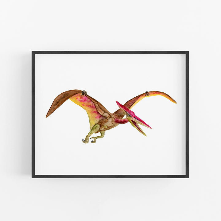 Pteranodon Illustration - Dinosaurier Wandkunst