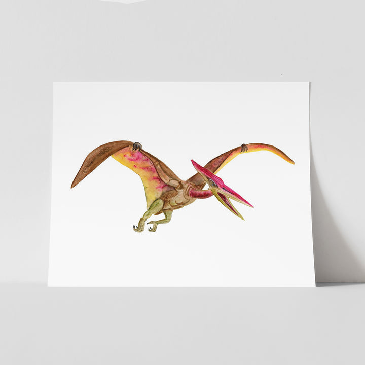 Pteranodon Illustration - Dinosaurier Wandkunst