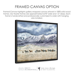 Framed Canvas Option for Fine Art