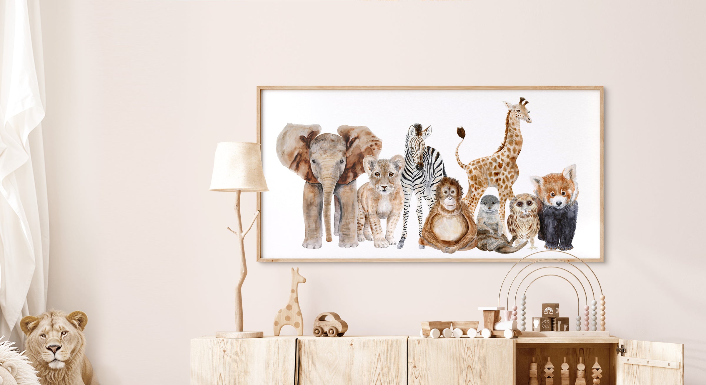 Safari Nursery Art from Brett Blumenthal