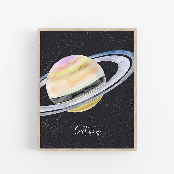 Planet Saturn - Weltraum-Wanddekoration