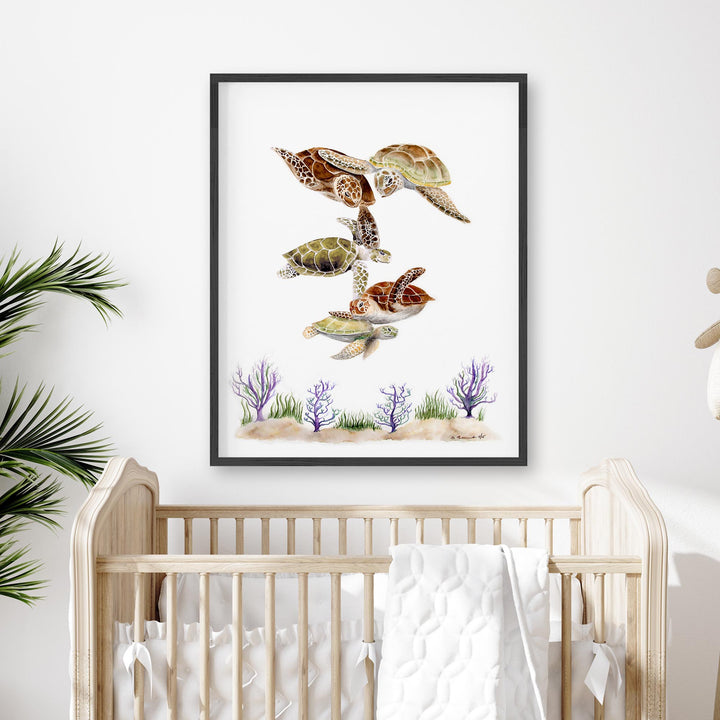 Sea Turtle Family - Tiny Toes Design