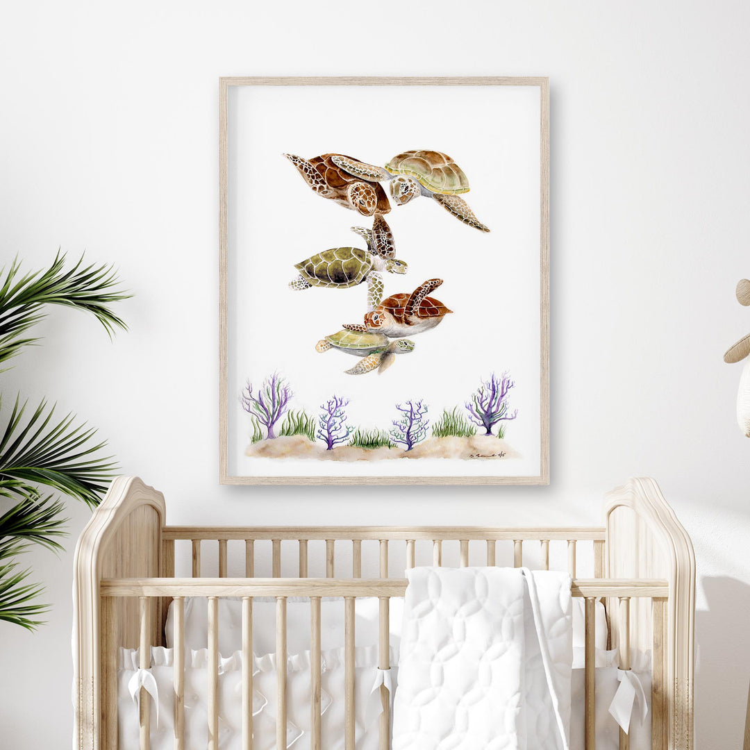 Sea Turtle Family - Tiny Toes Design